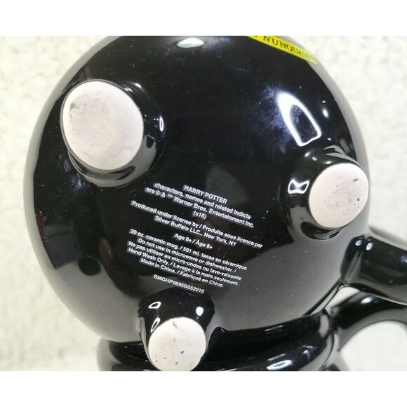 Silver Buffalo Warner Bros Harry Potter Hogwarts School Crest Cauldron Ceramic - Picture 2 of 4